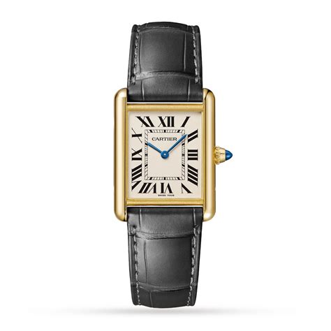 cartier tank gold mens